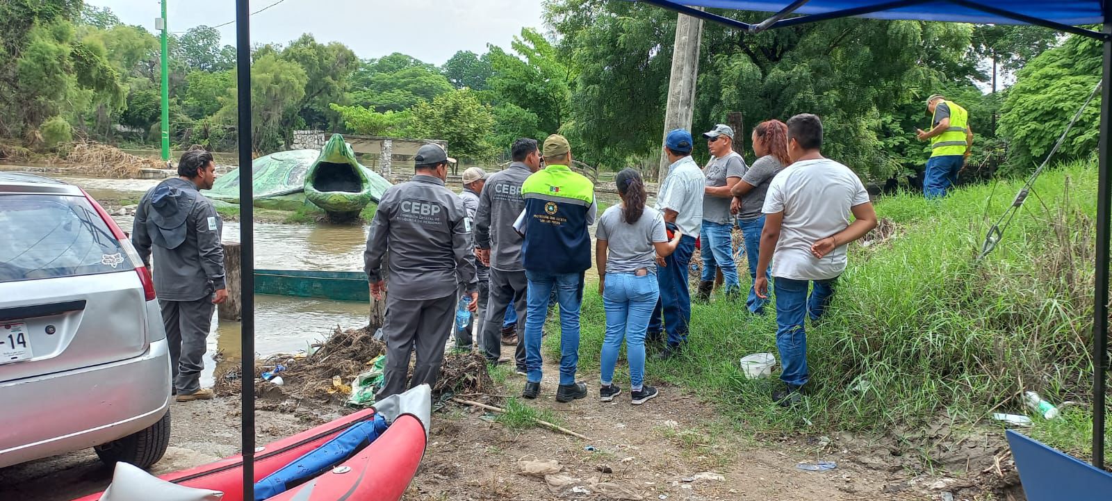 Continúa la búsqueda de joven que cayó en el río Santa Rosa