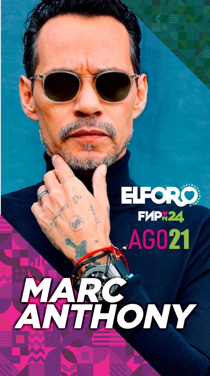 Confirman a Marc Anthony en la Fenapo 2024