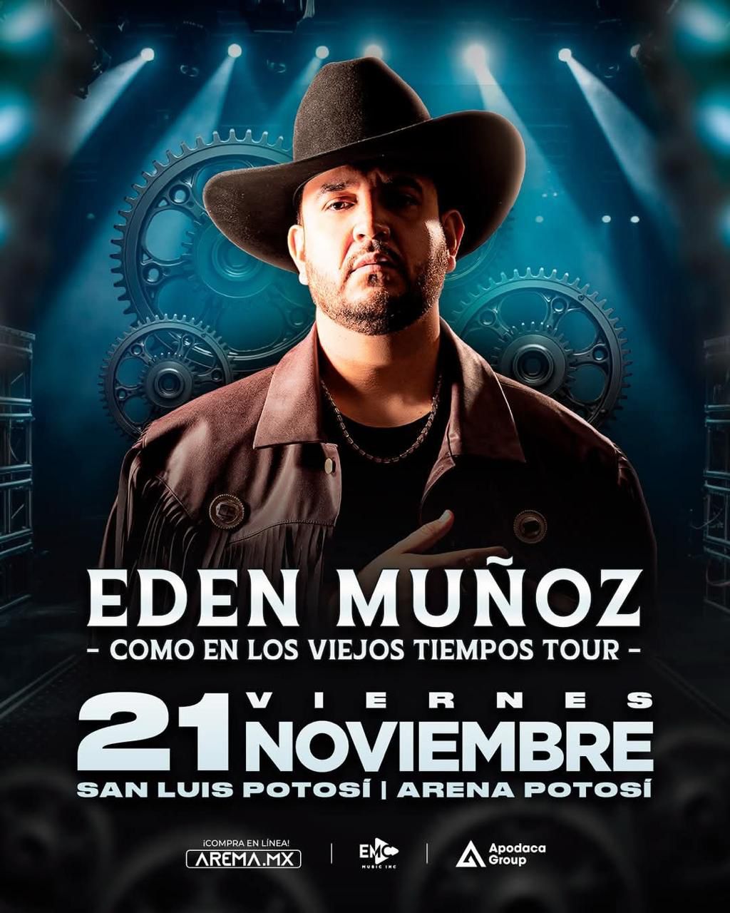 Edén Muñoz llega a la Arena Potosí con su tour «Como en los viejos tiempos»