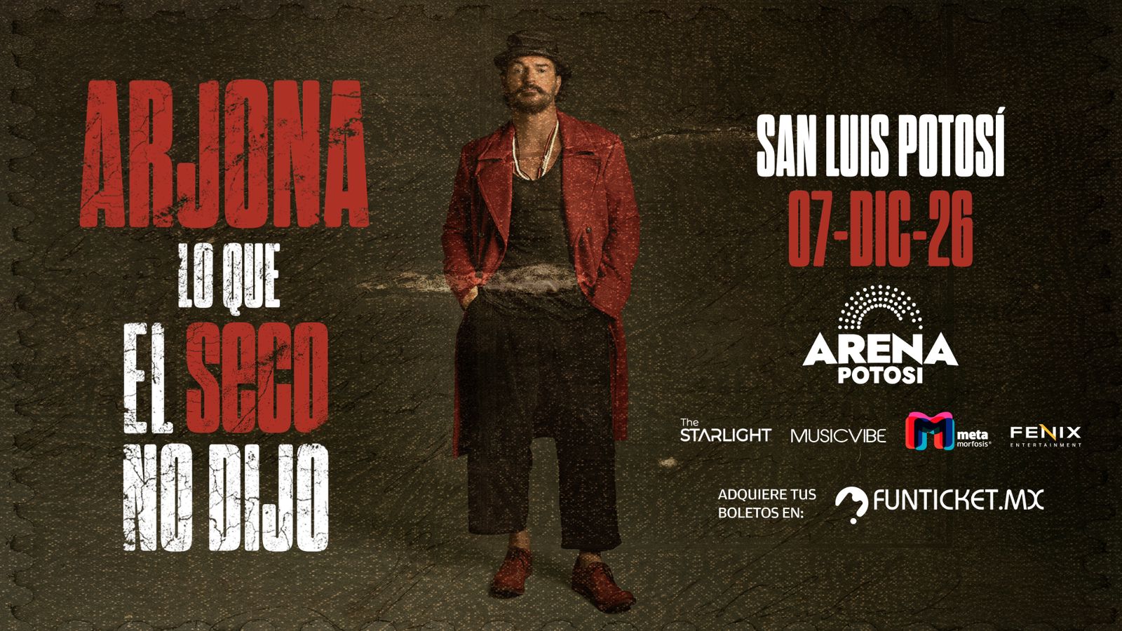 Arjona llega a SLP con espectáculo internacional