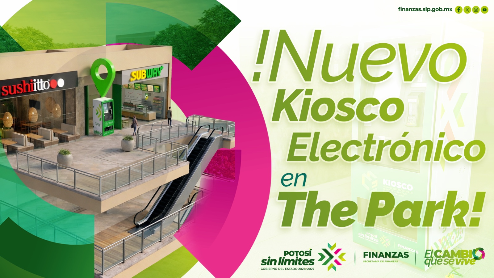 Instalan nuevo kiosko electrónico en plaza The Park
