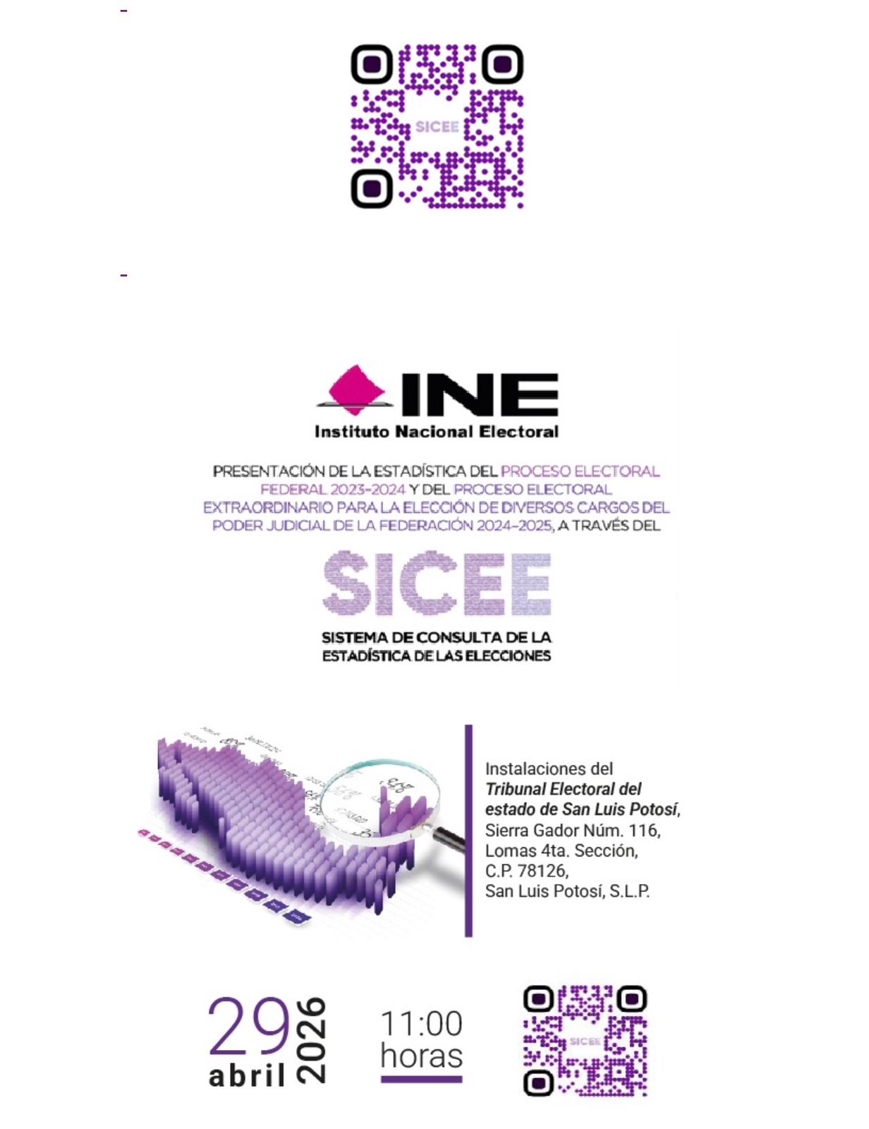 INE presentará sistema para explorar resultados electorales y participación ciudadana