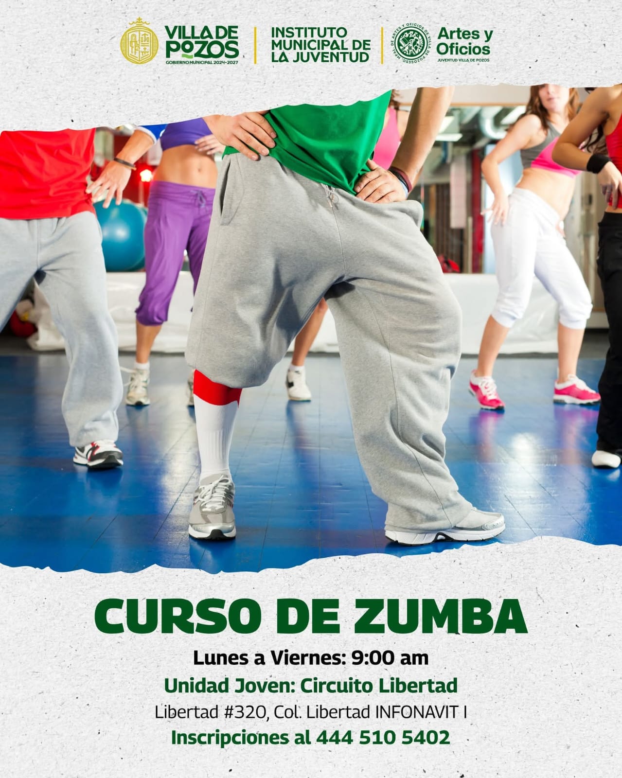 Impulsan activación física y bienestar con curso de zumba de Villa de Pozos
